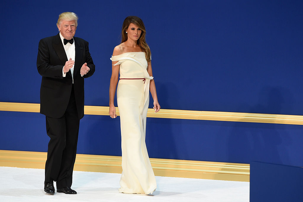 Melania Trump Channels Jackie Kennedy in Ralph Lauren on Inauguration NBC Los Angeles Melania Trump Channels Jackie Kennedy in Ralph Lauren on Inauguration NBC Los Angeles