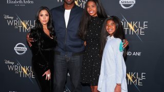 Kobe Bryant and his family