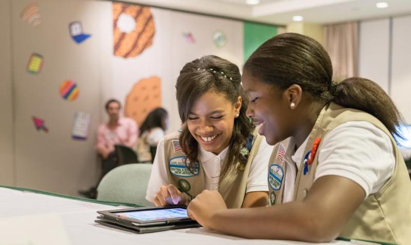 Bria and Shirell Girl Scout Cookie Program