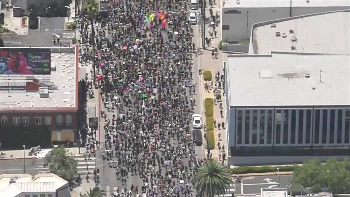 At Least 30,000 March in All Black Lives Matter Protest in Hollywood ...