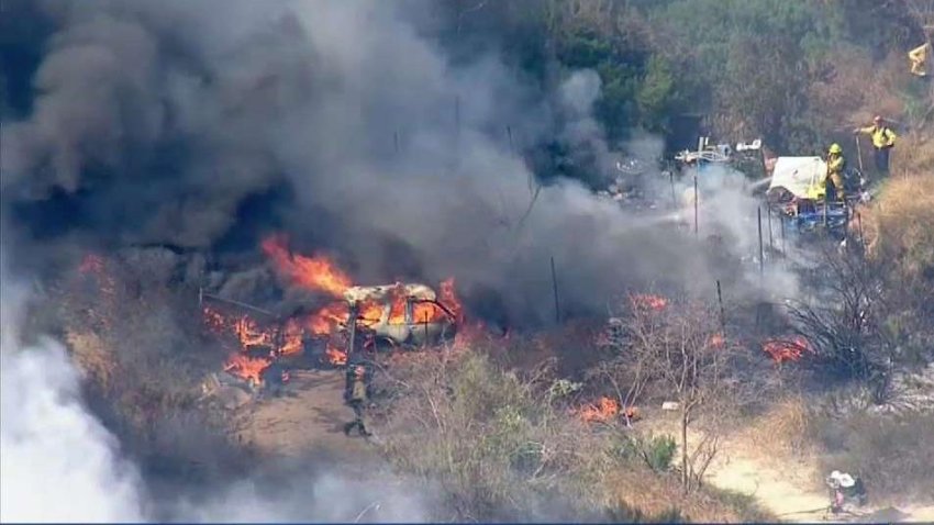 Homeless_Encampments_Threatened_by_Sepulveda_Brush_Fire
