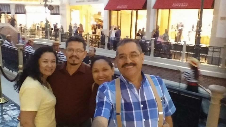 Juan Espinoza, 50, pictured second from the left.