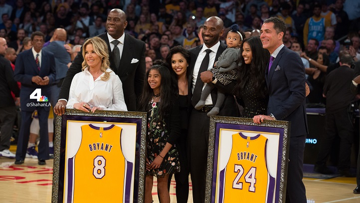 when will the lakers retire kobe's jersey