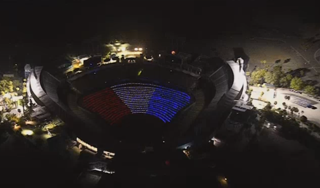 Lights Display at Dodger Stadium Honors Fallen Military Heroes Ahead of