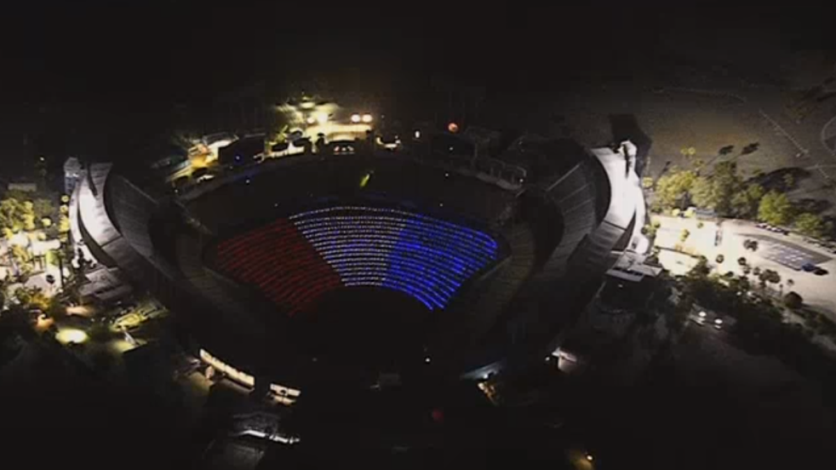 Lights Display at Dodger Stadium Honors Fallen Military Heroes Ahead of