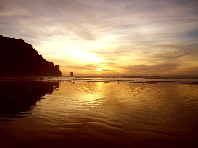 MorroBaySunsetRock