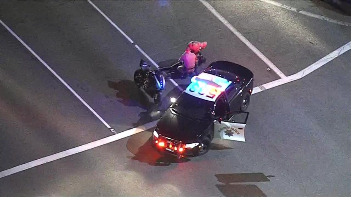 CHP Ends Motorcycle Pursuit in Upland With Aggressive, Efficient Move