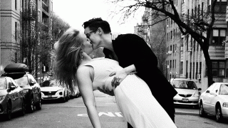 New York couple Reilly Jennings and Amanda Wheeler marry in New York City street amid coronavirus pandemic.