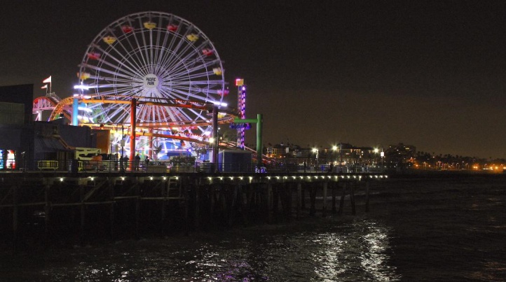 Pacific Park on the Santa Monica Pier - Earth Hour Photo
