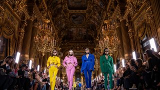In this Sept. 27, 2019, file photo, models walk the runway during the Balmain Womenswear Spring/Summer 2020 show as part of Paris Fashion Week in Paris, France.