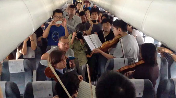 Philadelphia Orchestra China Airplance Performance