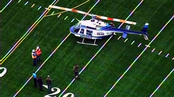 Police Chopper Safely Touches Down Just Shy of Touchdown – NBC Los Angeles