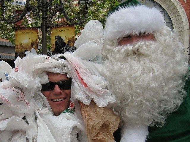 PlasticBagMonsterGreenSanta