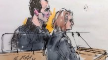 Robles sketch-Mitch Englander in court