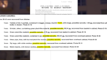 Search warrant still
