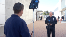 LAPD Chief Michel Moore in interview with NBCLA Thursday, March 26, 2020.