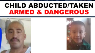 Deputies are searching for Javier Vidal (left), who may have abducted his son, Elias (right) on April 12, 2020.