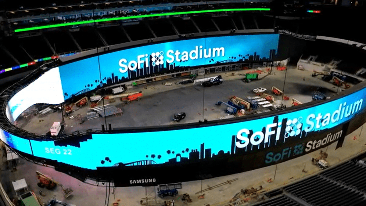 SoFi Stadium: Largest Video Board in Sports Is Complete 