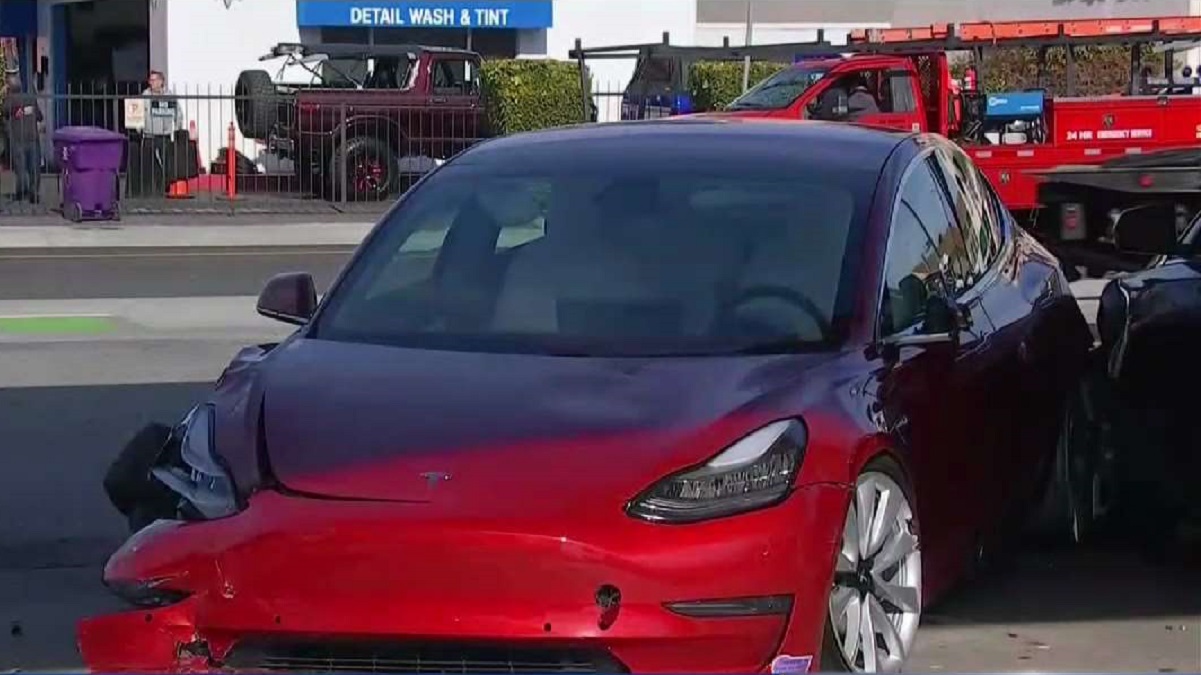 Tesla Driver Loses Control, Hits And Critically Injures Teen Girl In ...