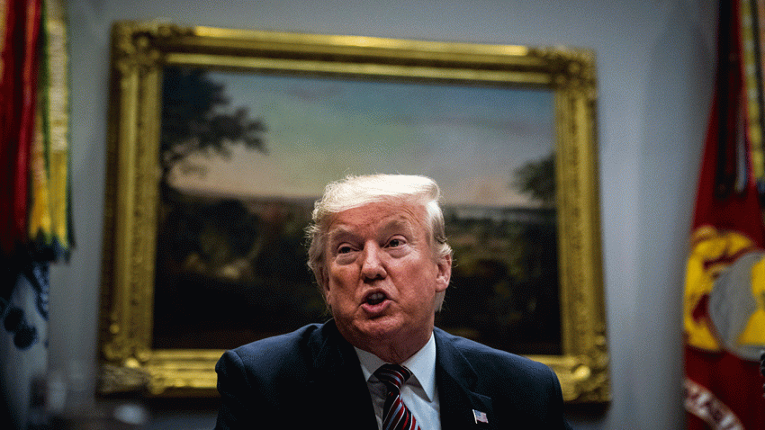 President Donald J. Trump speaks during a roundtable with small business leaders at the White House on Friday, Dec. 6, 2019, in Washington.