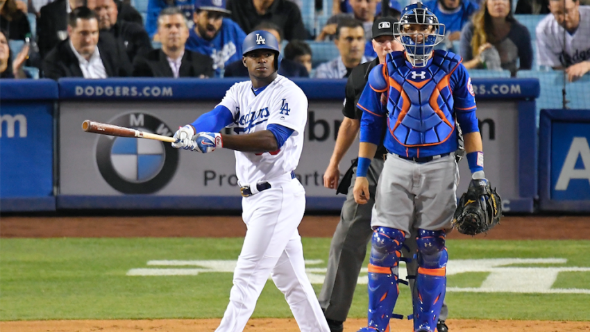 Yasiel Puig Watches Homer