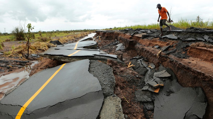 APTOPIX Mozambique Cyclone