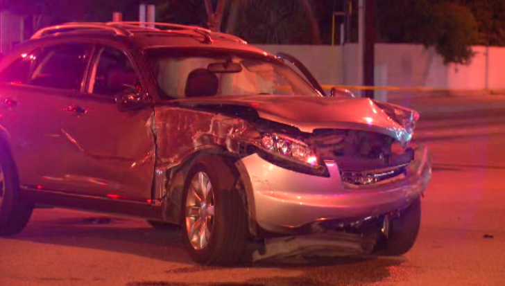Pursuit Crash Leaves Four Hurt, Driver Runs Off in Azusa – NBC Los Angeles
