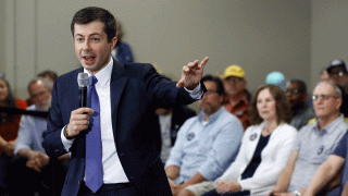 Democratic presidential candidate, former South Bend, Ind., Mayor Pete Buttigieg speaks during a campaign event at Durango Hills Community Center in Las Vegas, Tuesday, Feb. 18, 2020.