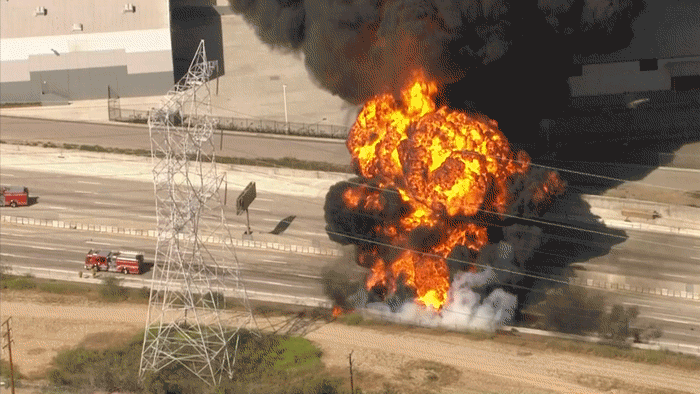 Raw Video Ball of Flames Engulfs Tanker Truck Carrying Raw Video Ball of Flames Engulfs Tanker Truck Carrying