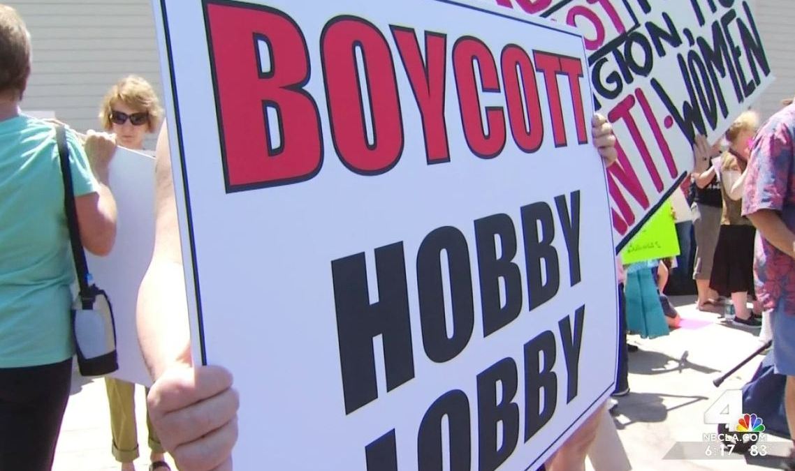 NotMyBossesBusiness Activists Protest Hobby Lobby After Birth Control
