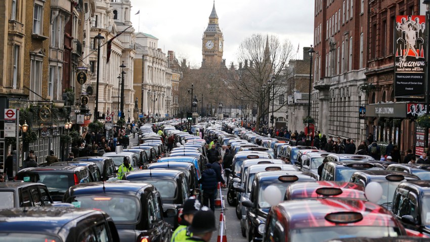 Britain Taxi Protest