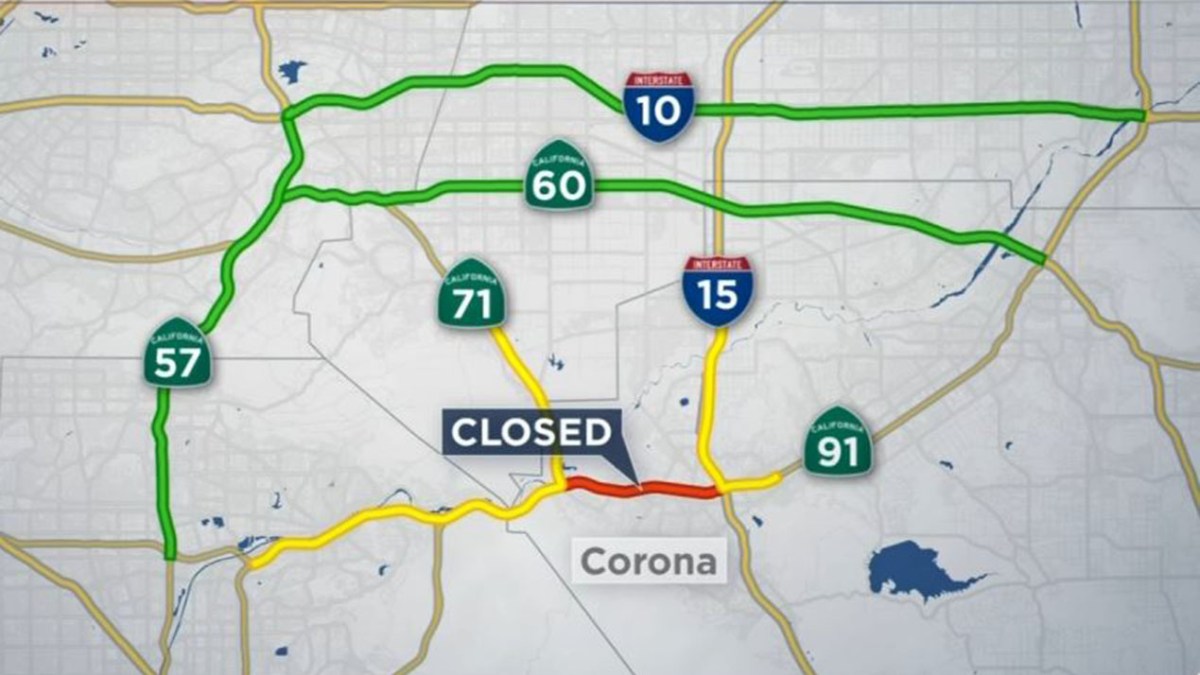 55Hour Closure of 91 Freeway in Corona Begins Friday NBC Los Angeles