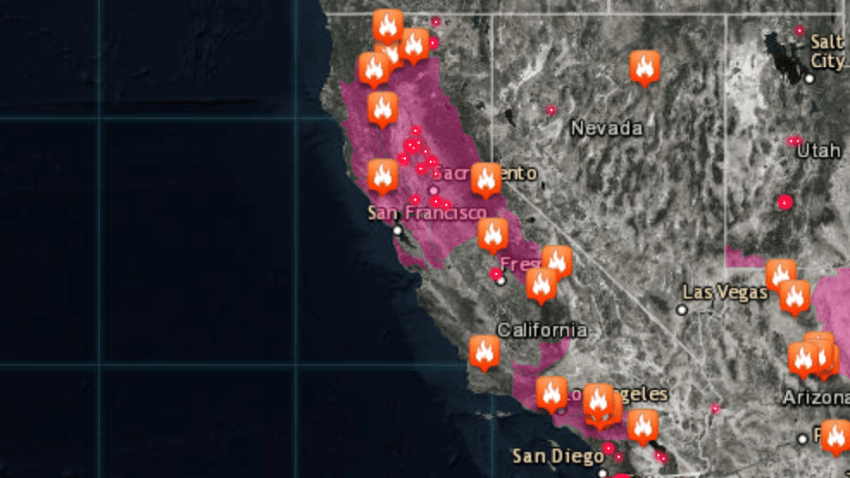 Map: See Where Wildfires Are Burning in California - NBC ...