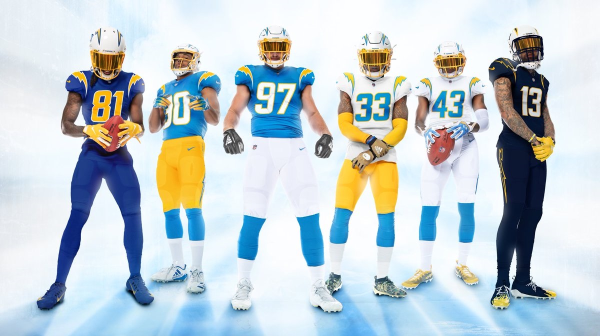 Chargers Pay Tribute to the Past With New Uniforms NBC Los Angeles