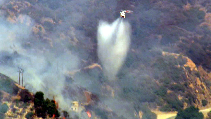Fire Burns In Hills Above Azusa NBC Los Angeles