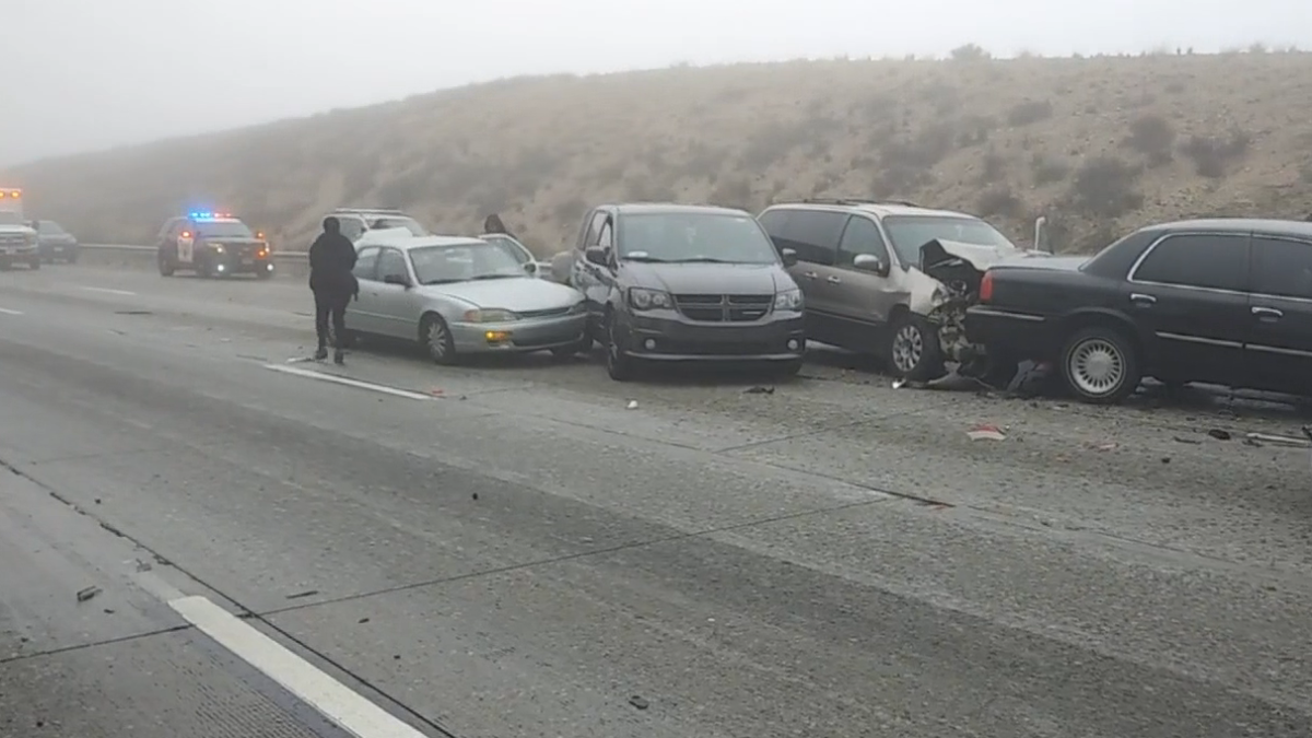 Cajon Pass Crash Closes SB 15 NBC Los Angeles