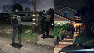 DEA agents raid homes