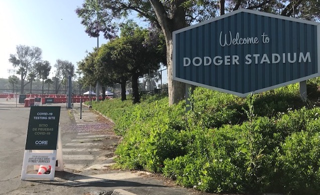 La County S Largest Virus Testing Site Opens At Dodger