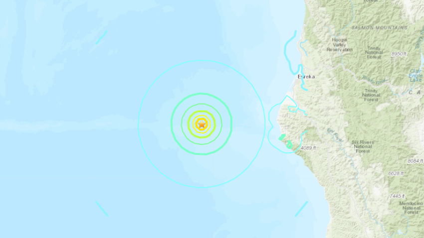 The quake struck at 10:44 a.m. Thursday morning and reached as far as the San Francisco Bay Area, nearly 270 miles away.