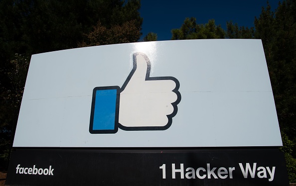The Facebook "like" sign is seen at Facebook's corporate headquarters campus