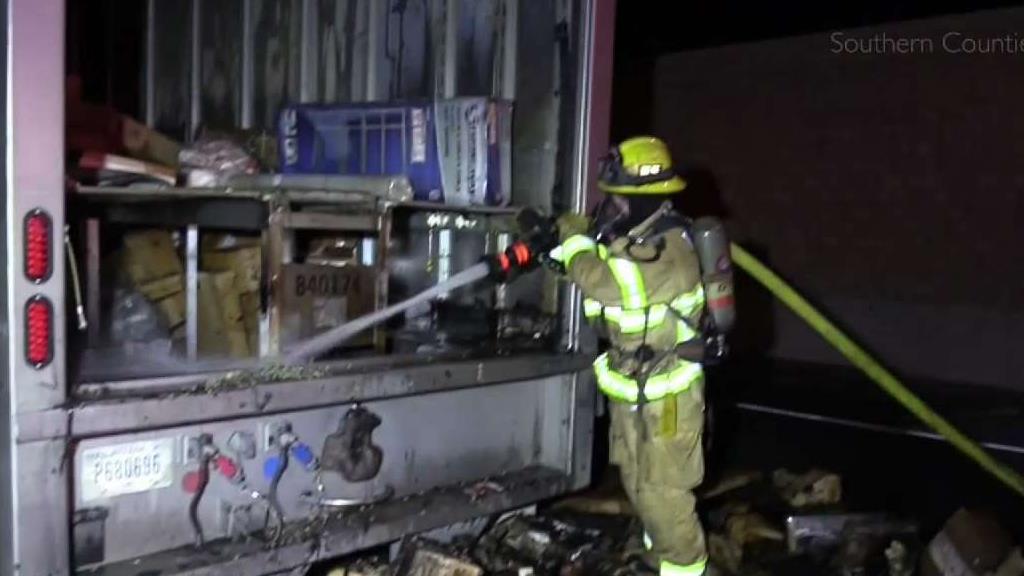 FedEx Truck Filled With Gifts Catches Fire – NBC Los Angeles