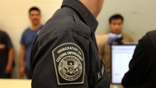 PHOENIX – APRIL 28: Undocumented Mexican immigrants are photographed while being in-processed at the Immigration and Customs Enforcement (ICE), center on April 28, 2010 in Phoenix, Arizona. Across Arizona, city police and county sheriffs’ departments turn over detained immigrants to ICE, which deports them to their home countries. Last year ICE deported some 81,000 illegal immigrants from the state of Arizona alone, and with the passage of the state’s new tough immigration enforcement law, the number of deportations could rise significantly. (Photo by John Moore/Getty Images)