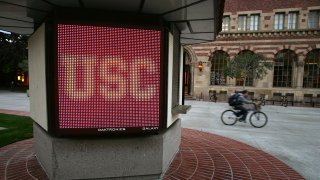 The USC campus is pictured.