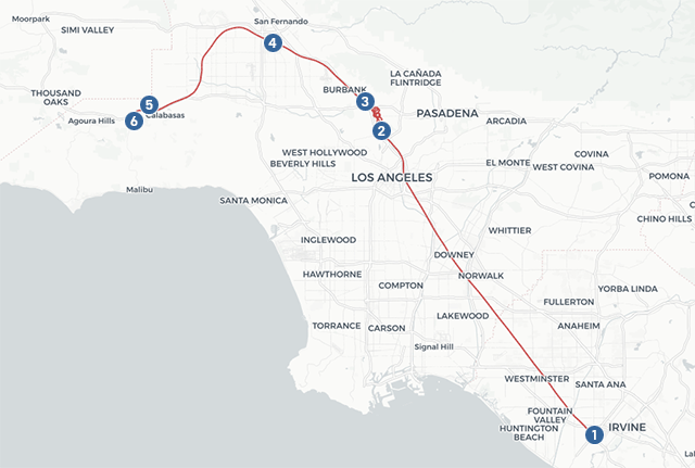 Map Timeline Of Events Before The Kobe Bryant Helicopter Crash Nbc Los Angeles