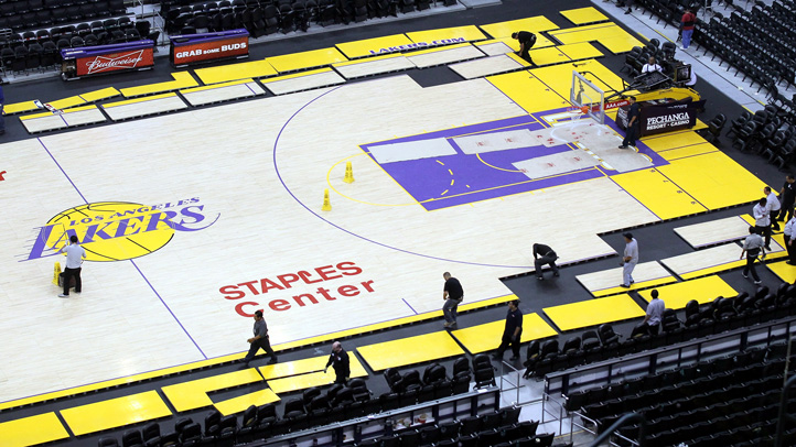 What Goes Into A Clippers Lakers Court Switch Nbc Los Angeles