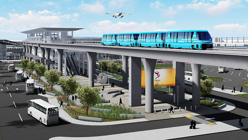 Ramps Closed for Automated People Mover Project Construction Near