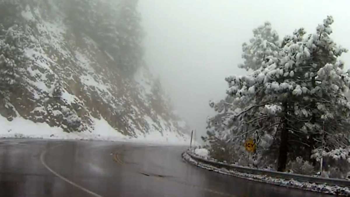 Unseasonal Snow Leaves Big Bear Weather Whipsawed NBC Los Angeles