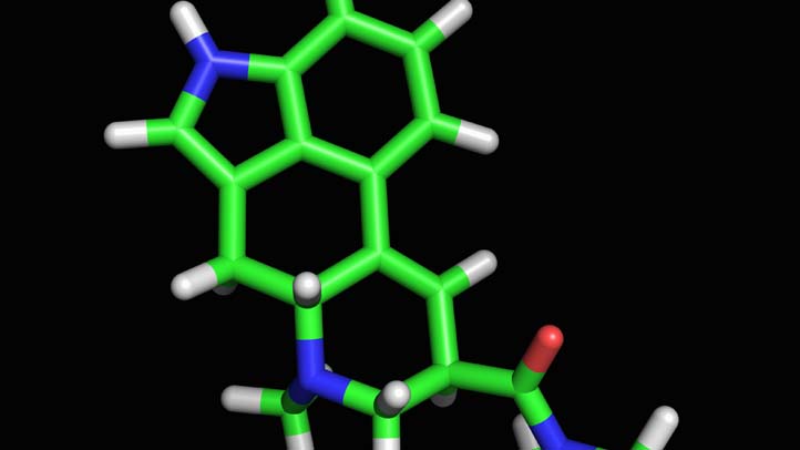 LSD molecule alcohol