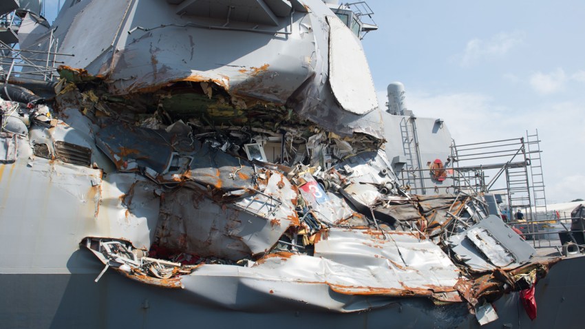 U.S. Navy drops charges against two USS Fitzgerald crew 
