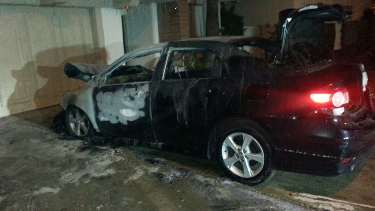Vandals Spray Paint 31 Cars, Set 1 Ablaze in OC Neighborhood NBC Los